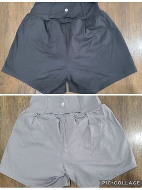 HALARA Athletic Shorts Duo — Black and Light Grey, size medium